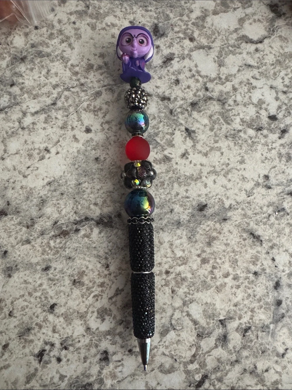 NWOT Disney Doorables Old Hag Beaded Pen Handmade by Me